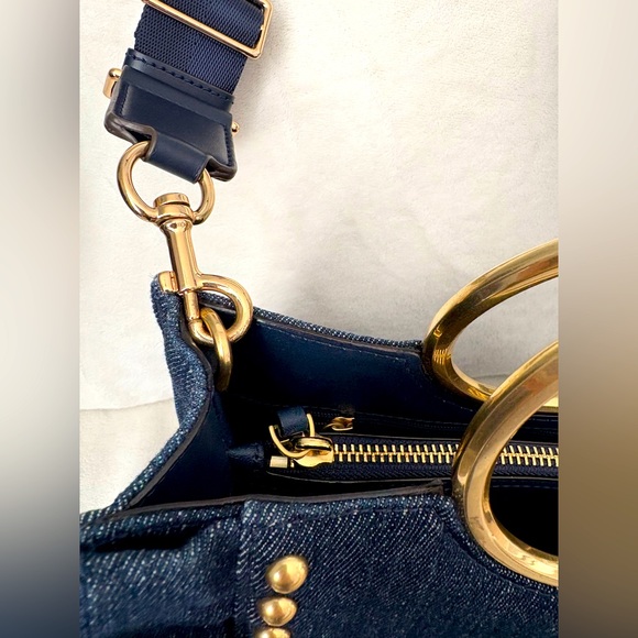 RARE Kate Spade, White Rock Road Denim Sam Satchel - Picture 11 of 16